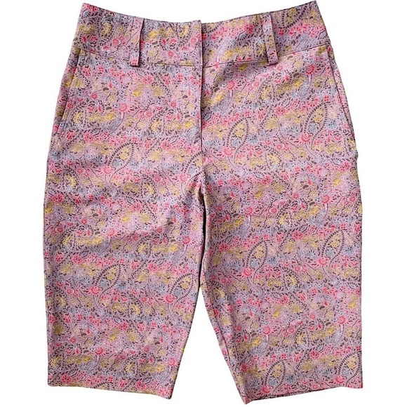 Nike Pants - Nike Golf Lavender Paisley Print Bermuda Shorts Size 4